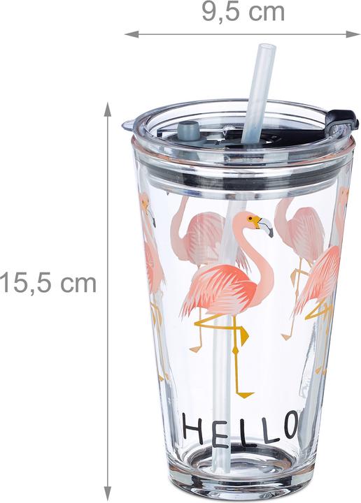 Produktbild Relaxdays Glasbecher (0.45 l, 1 x)