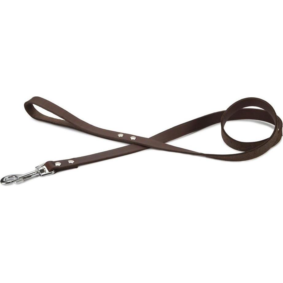 Beeztees BZ LEDERLEINE BRAUN 130X20 (Hund), Halsband + Leine