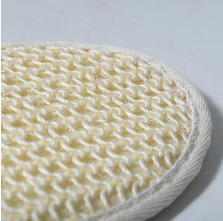 Actual product image MSV Exfoliating Sisal Sponge 15 x 12.5 cm, White