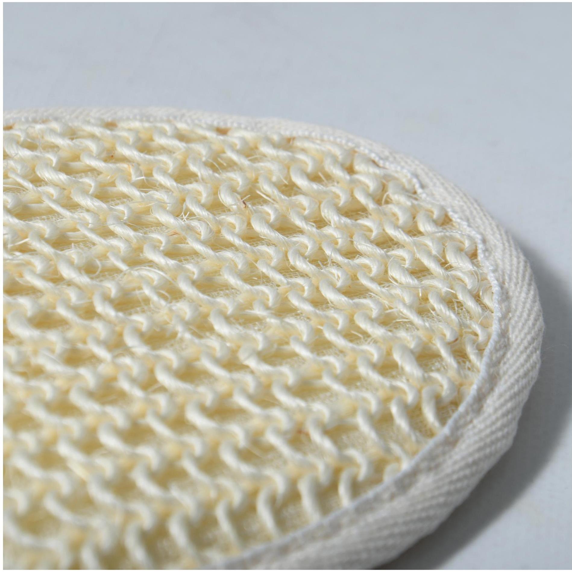 Thumbnail - MSV, Badezubehör, Peelingschwamm aus Sisal 15 x 12.5 cm, Weiss