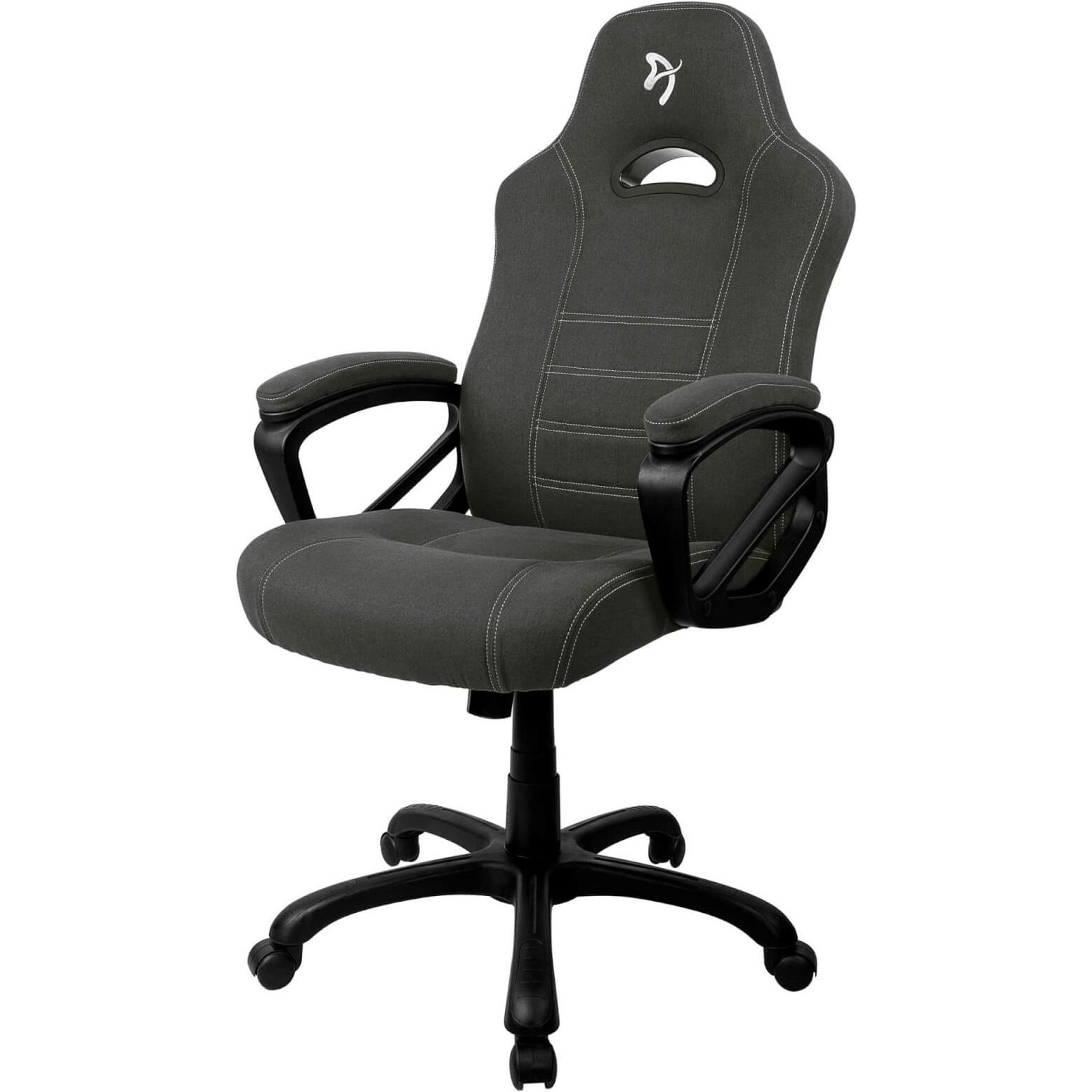 Arozzi Gaming Stuhl Enzo Schw./Grau - Woven Fabric Grey Logo, Gaming Stuhl, Schwarz