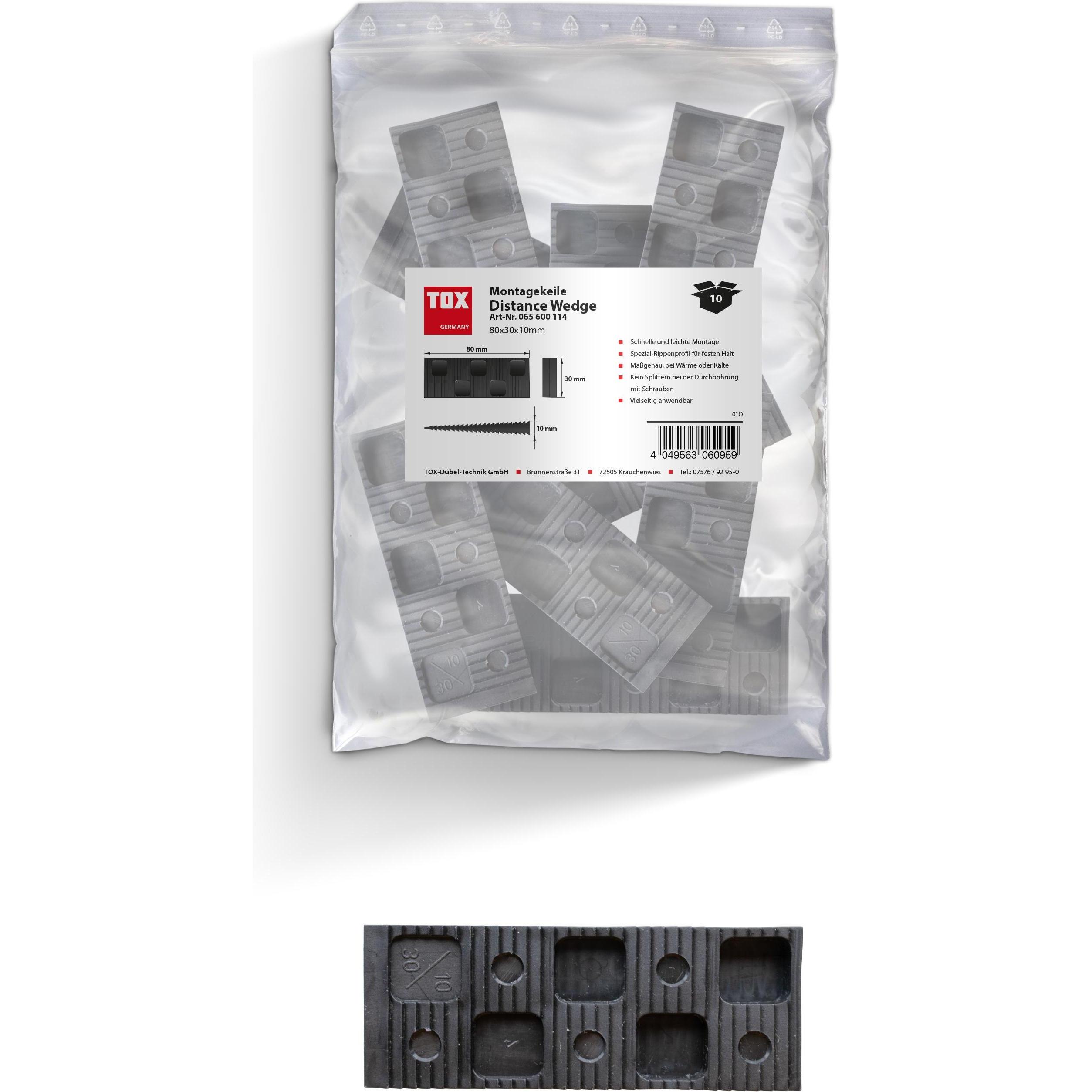 Thumbnail - Tox, Dübel, Montagekeil Distance Wedge 80x30x10 (10 Stk.) (10 Stk.)