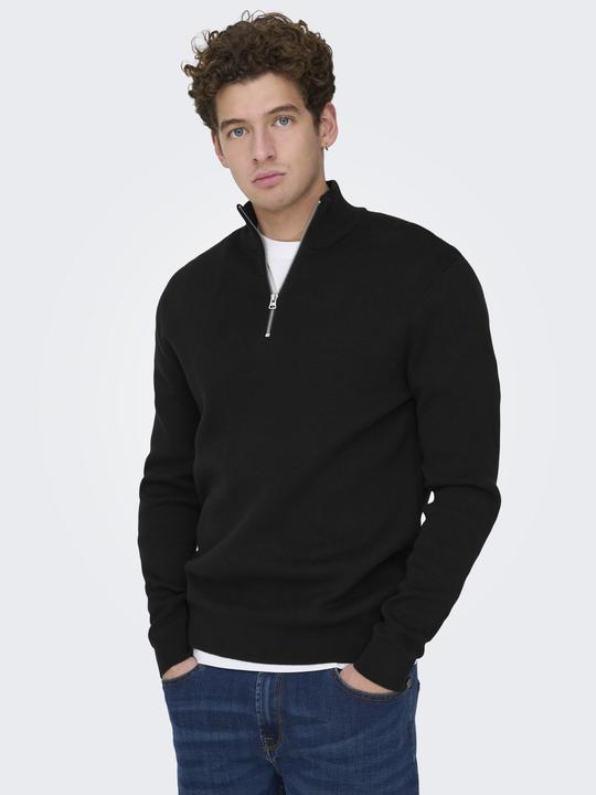 Produktbild Only & Sons Onsting Life Reg Half Zip Knit Noos (M)