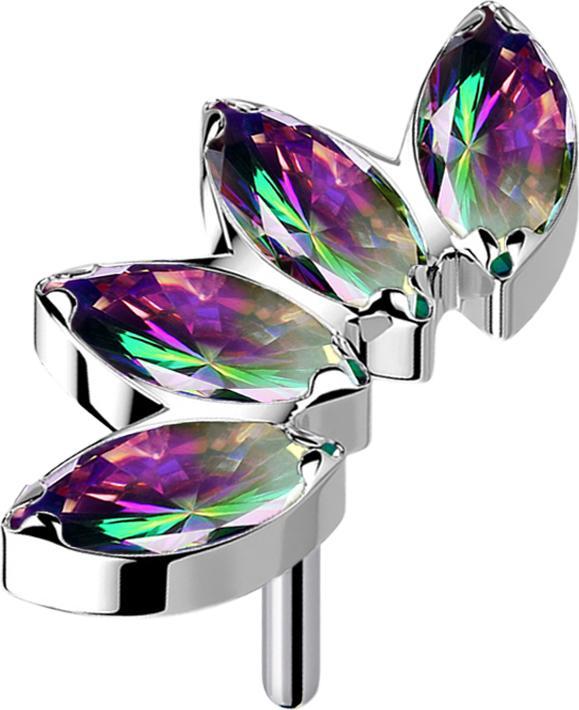 Image du produit Star Piercing Bague argent main squelette (Titane, sans laiton)