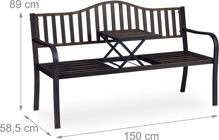 Produktbild Relaxdays Gartenbank