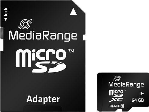 MediaRange MR955 memory card MicroSDXC Class 10 (64 GB, microSDXC, U1)