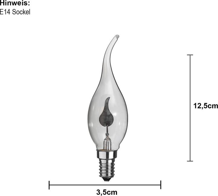 Immagine prodotto Star Trading Fiamma tremolante (E14, 3 W, 20 lm, 1 x)