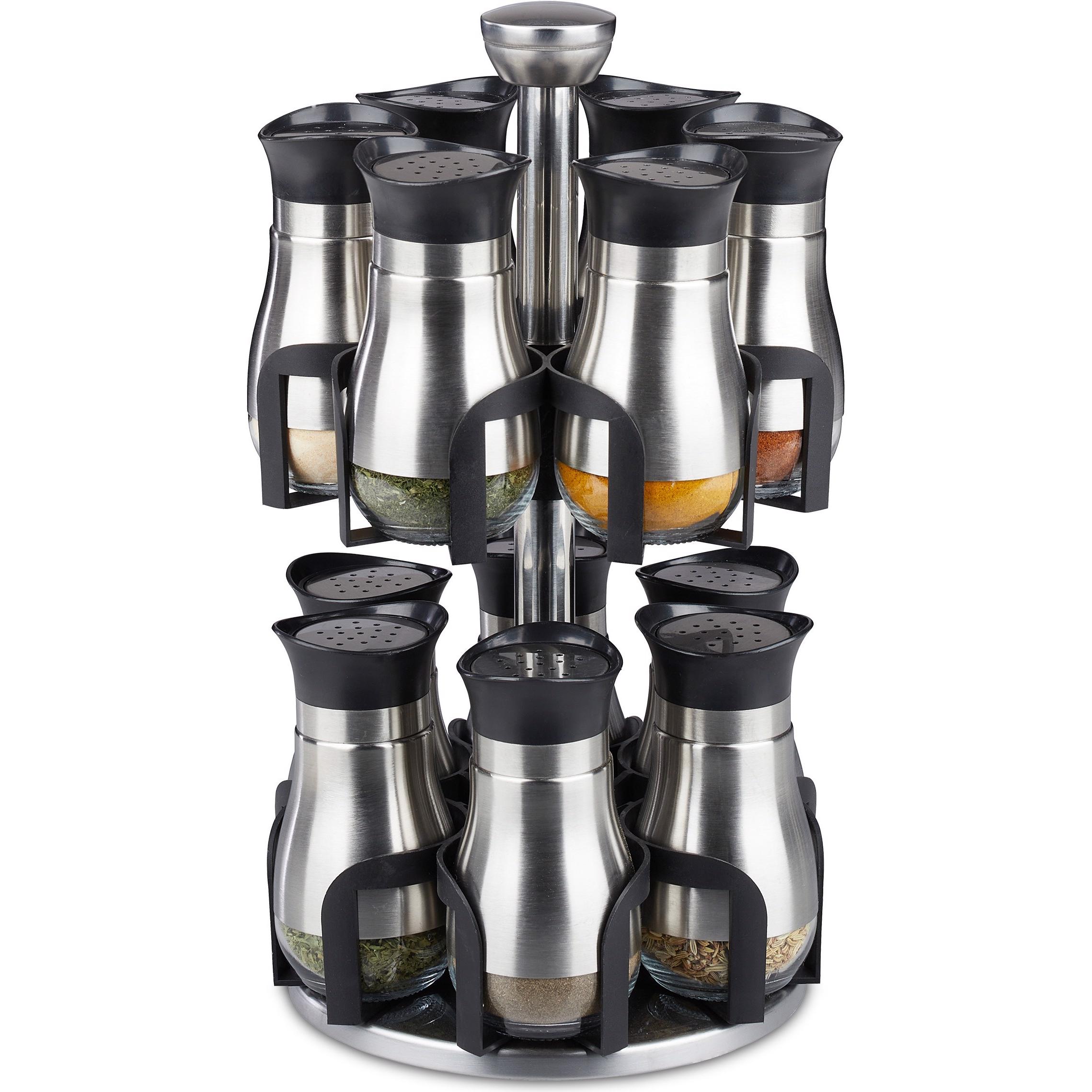 Thumbnail - Relaxdays Gewürzkarussell, Küchen Organizer, Silber