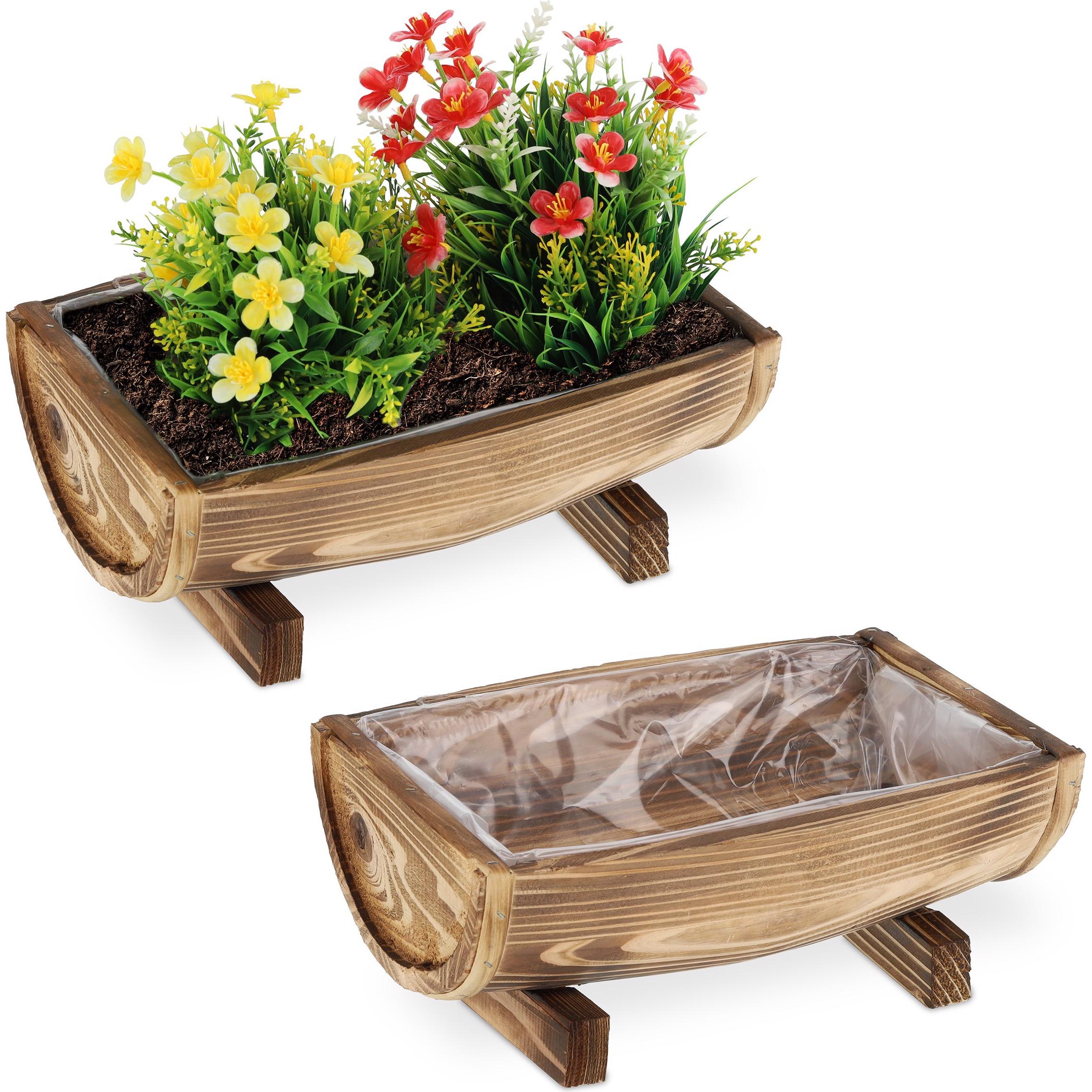 Relaxdays, Blumentopf, Blumenkasten (29.50 cm)