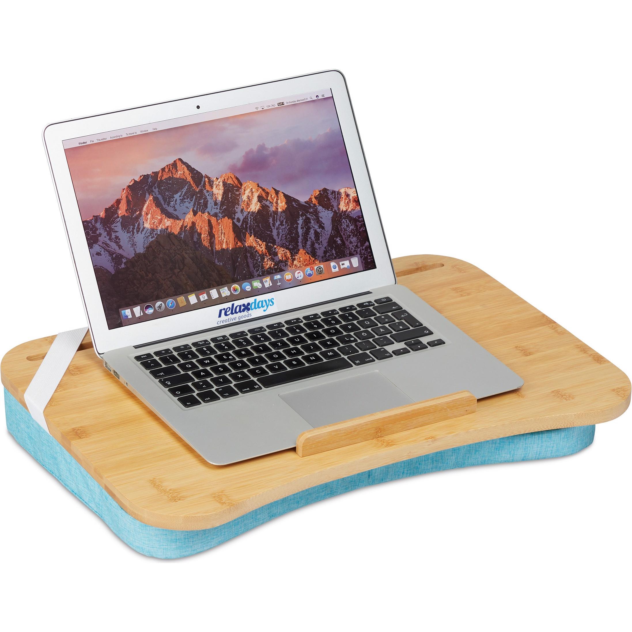 Relaxdays Laptopkissen, Notebook Ständer, Braun