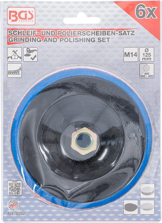 Actual product image BGS Grinding and polishing disc set (400-600-800)