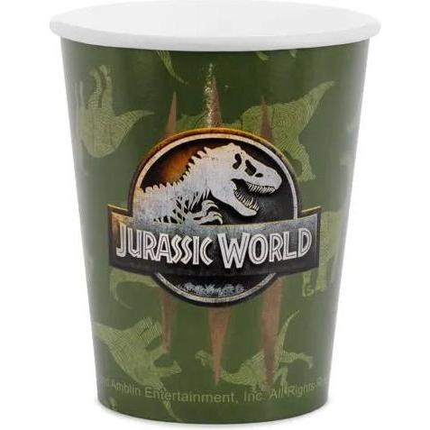 Partydeco, Stoviglie usa e getta, Dinosaurier Jurassic World - Papier Becher