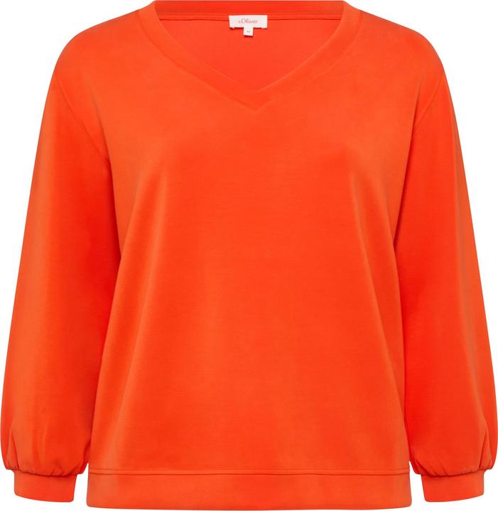 Image du produit S.Oliver Sweatshirt Scuba-Sweatshirt mit V-Ausschnitt (52)