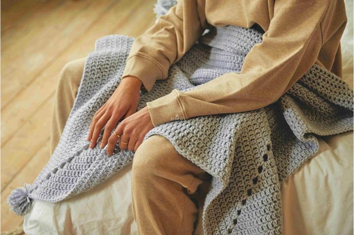 Actual product image DMC Crochet set Mindful Making cosy blanket