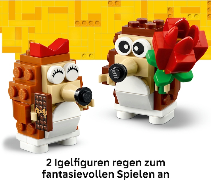 Actual product image LEGO Hedgehogs and their picnic date (40711, LEGO Seasonal Sets)
