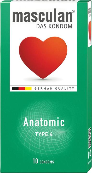 Actual product image Masculan Type 4" (anatomic) 10 anatomic condoms with narrow ring groove (10 pcs.)