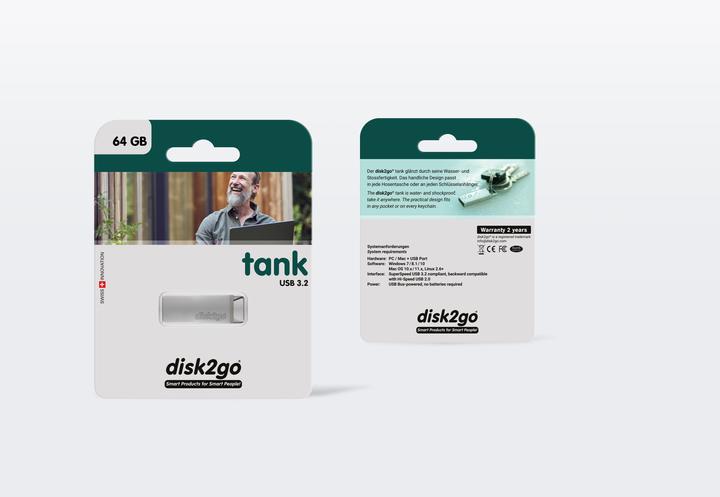 Image du produit Disk2go Tank (64 Go, USB-A)