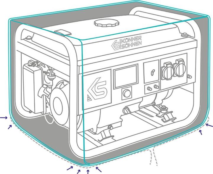 Produktbild Könner & Söhnen Pokrowiec Na Generator 20 (20 W)