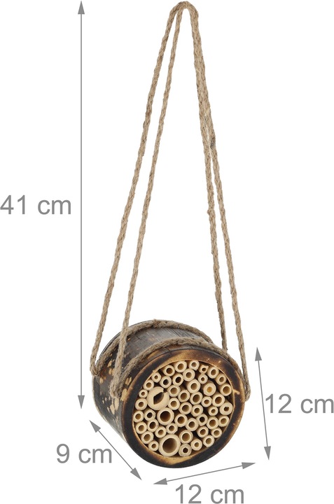 Actual product image Relaxdays Bee hotel (Wild bees, Digger wasps)