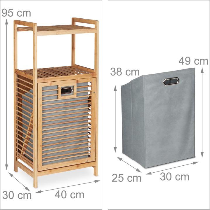 Actual product image Relaxdays Bathroom shelf (40 x 30 x 95 cm)
