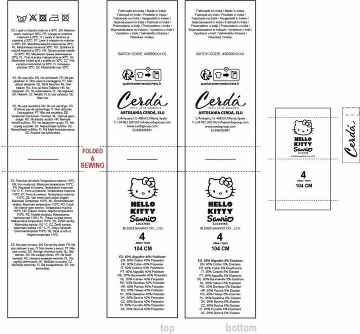 Produktbild Hello Kitty Bekleidungs-Set Rosa (116)