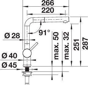 Produktbild Blanco Linus-S Lever left