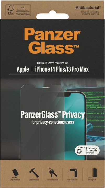 Produktbild PanzerGlass Screen Protector (1 Stück, Apple iPhone 13 Pro Max, Apple iPhone 14 Plus)