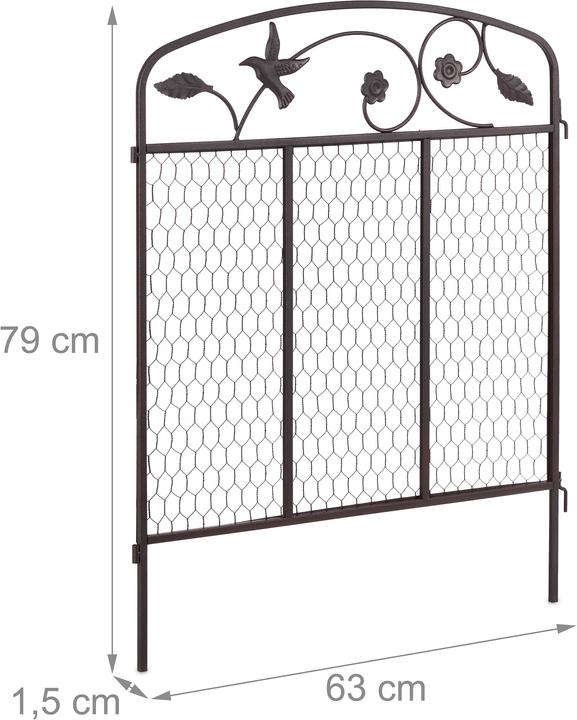 Actual product image Relaxdays Decorative garden fencing (186 cm)