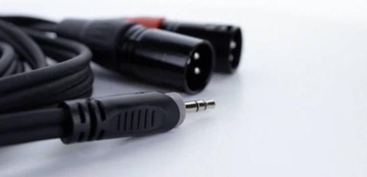 Cordial EY 1 WMM XLR Y-Adapter (1x Klinkenstecker 3.5 mm - 2x XLR-Stecker 3 poli (éclats)