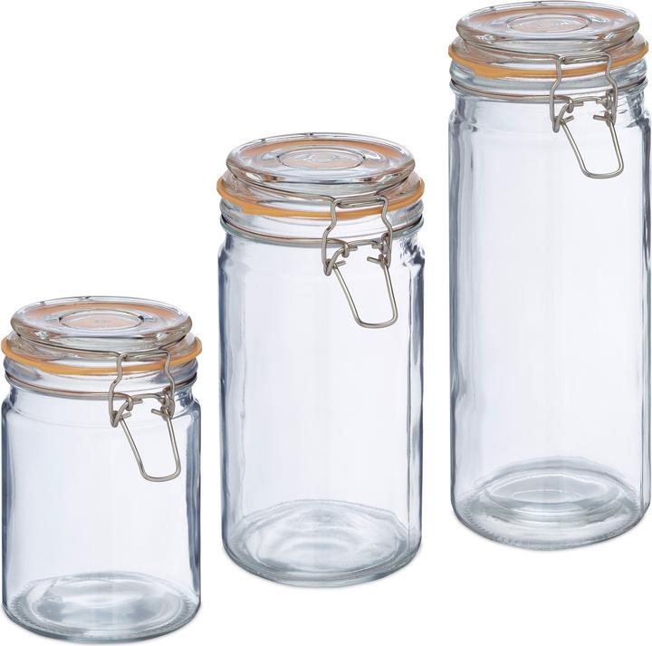 Actual product image Relaxdays storage jars (1.30 l)