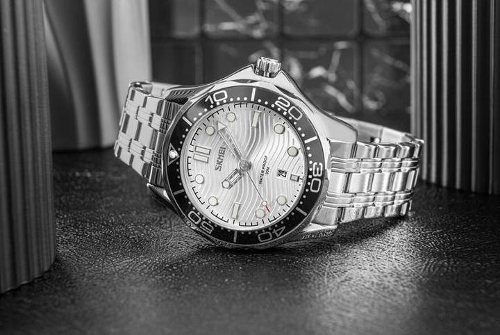 Immagine prodotto Skmei 9276SSISI Herrenuhr + BOX (Orologio da polso analogico, 44 mm)