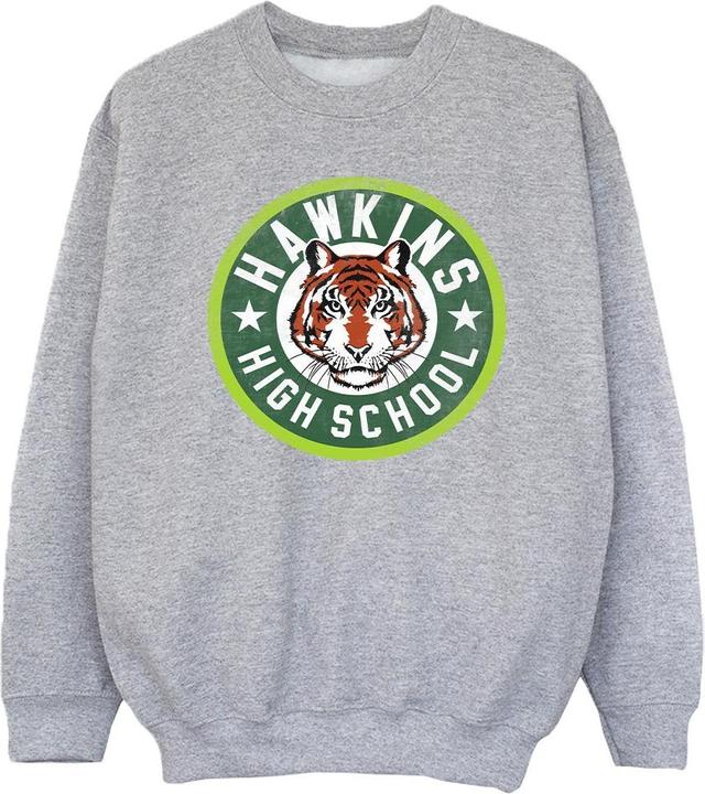 Produktbild Netflix Stranger Things Hawkins Tiger Circle Sweatshirt Mädchen (152, 158)