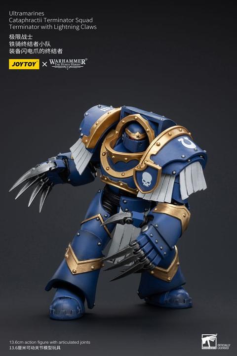 Produktbild Joy Toy Warhammer The Horus Heresy Actionfigur 1/18 Ultramarines Cataphractii Terminator Squad Terminator wi
