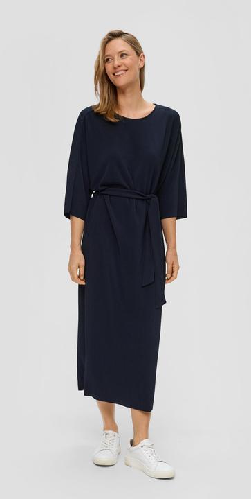 Image du produit s.Oliver Kleid Plissiertes Kleid mit Bindegürtel (34)