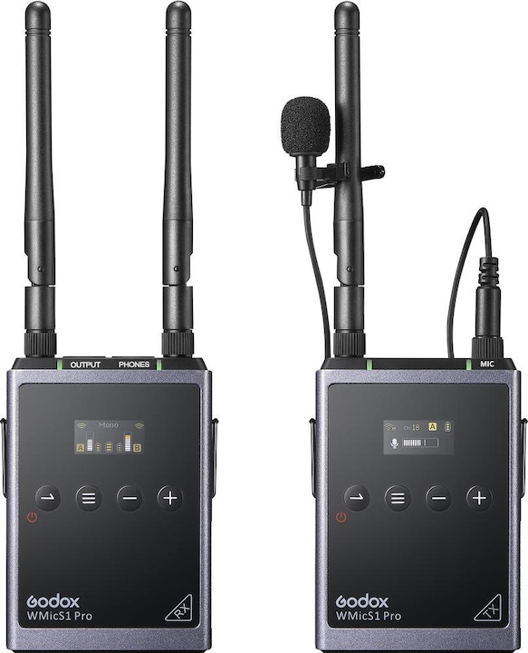 Actual product image Godox Camera-Mount Wireless Omni Lavalier-Mic TYPE-C Port(5V)