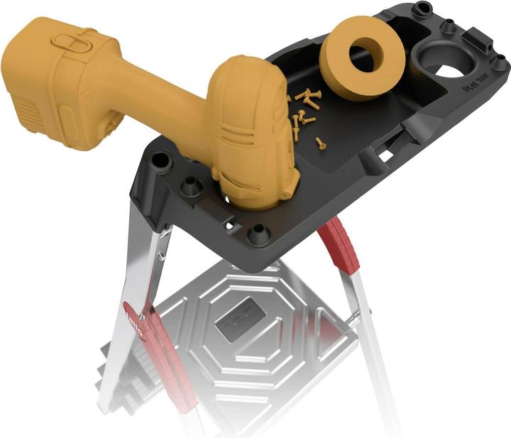 Produktbild Hailo L60 StandardLine, Alu-Sicherheits-Stehleiter, 4 Stufen (Stehleiter, 161 cm)