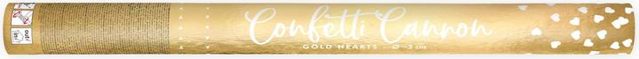Image du produit Partydeco Canon à confettis - 60cm - Coeurs d'or (1 pcs)