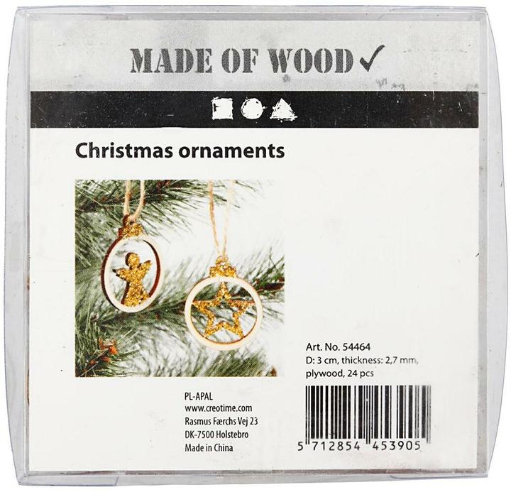 Image du produit Creativ Company Décoration de Noël (24 -pièce)