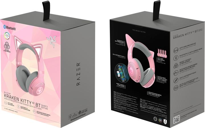 Image du produit Razer Kraken Kitty V2 BT - Quartz (Sans fil)
