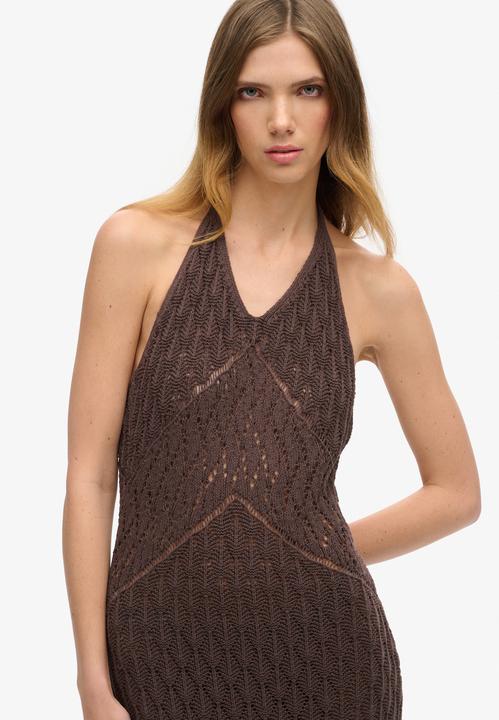 Produktbild Superdry Häkel-Maxikleid mit Nackenträger (L)