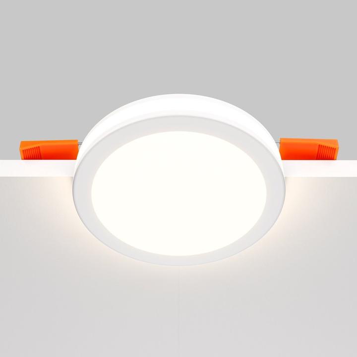 Produktbild Maytoni Phanton LED Downlight, Einbauleuchte 12W 2 Leuchtrichtungen Warmweiss Ø95mm (750 lm)