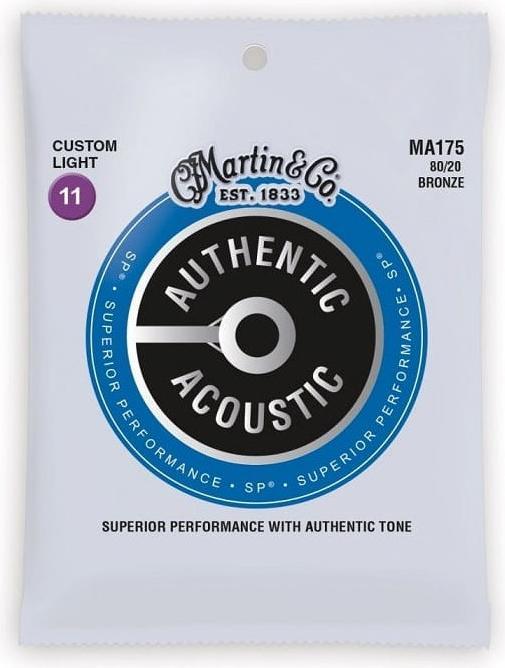 Produktbild Martin Guitar Martin MA175 Custom Light (11-52) - Struny do gitary akustycznej (6x, Gitarre, 0.05")