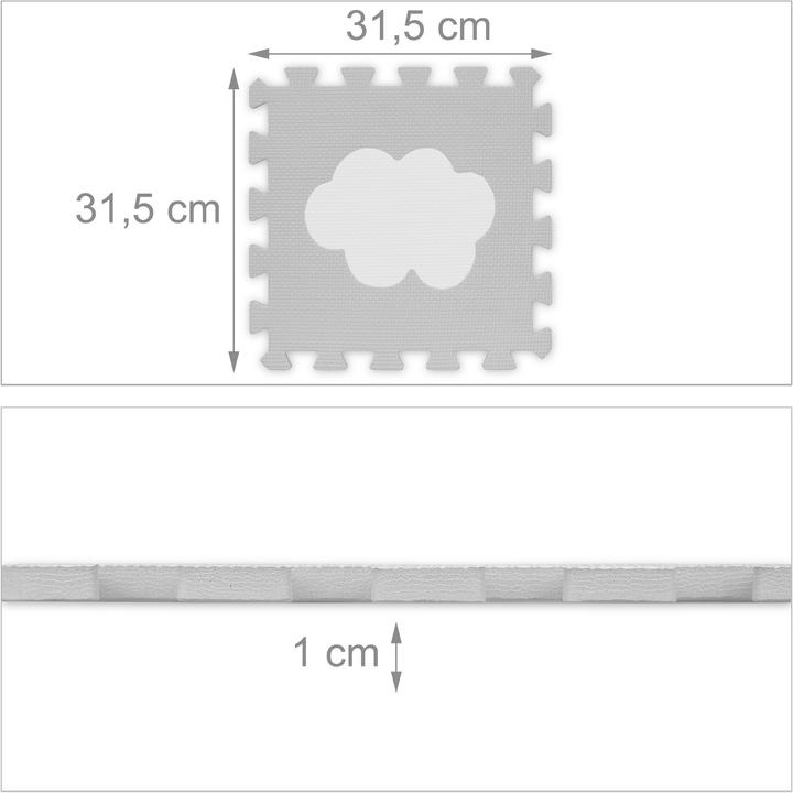 Produktbild Relaxdays Puzzlematte (31.5 x 31.5 x 1 cm)
