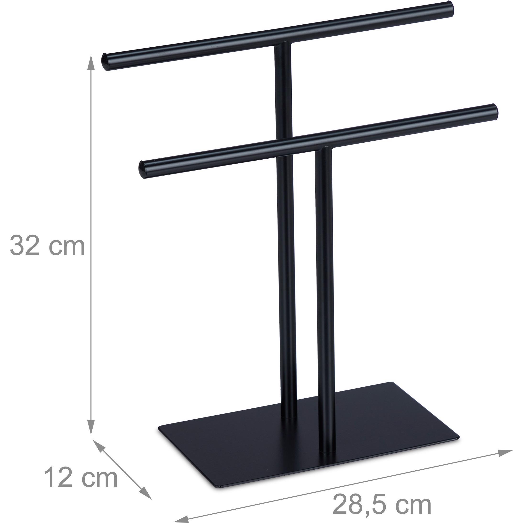 Thumbnail - Relaxdays, Handtuchhalter + Handtuchhaken, Handtuchständer