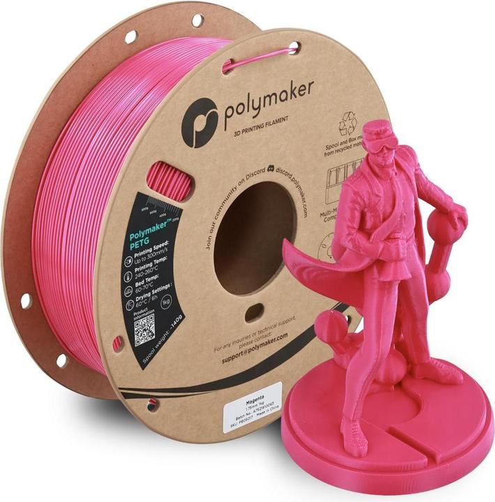 Immagine prodotto Polymaker ™ PETG (PETG, 1.75 mm, 1000 g)