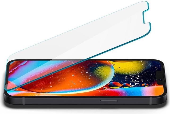Image du produit Spigen EZ FIT Protecteur d'écran en verre trempé avec cadre de montage Apple iPhone 13 Mini 2pack (2 pièce(s), Apple iPhone 13 mini)