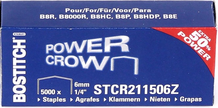 Actual product image Bostitch Staples STCR2115 1/4 (SB8) (5000 x)