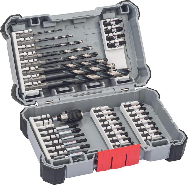 Produktbild Bosch Professional Zubehör 35-tlg. Impact Control HSS-Bohrer- und Schrauberbit-Set (Kreuz Pozidriv PZ, Innensechskant)