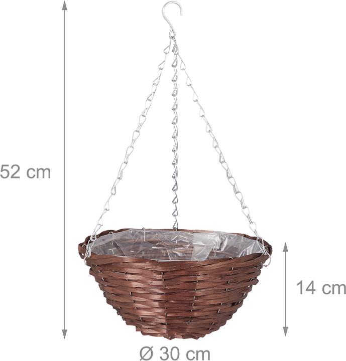 Produktbild Relaxdays Blumenampel (30 cm)