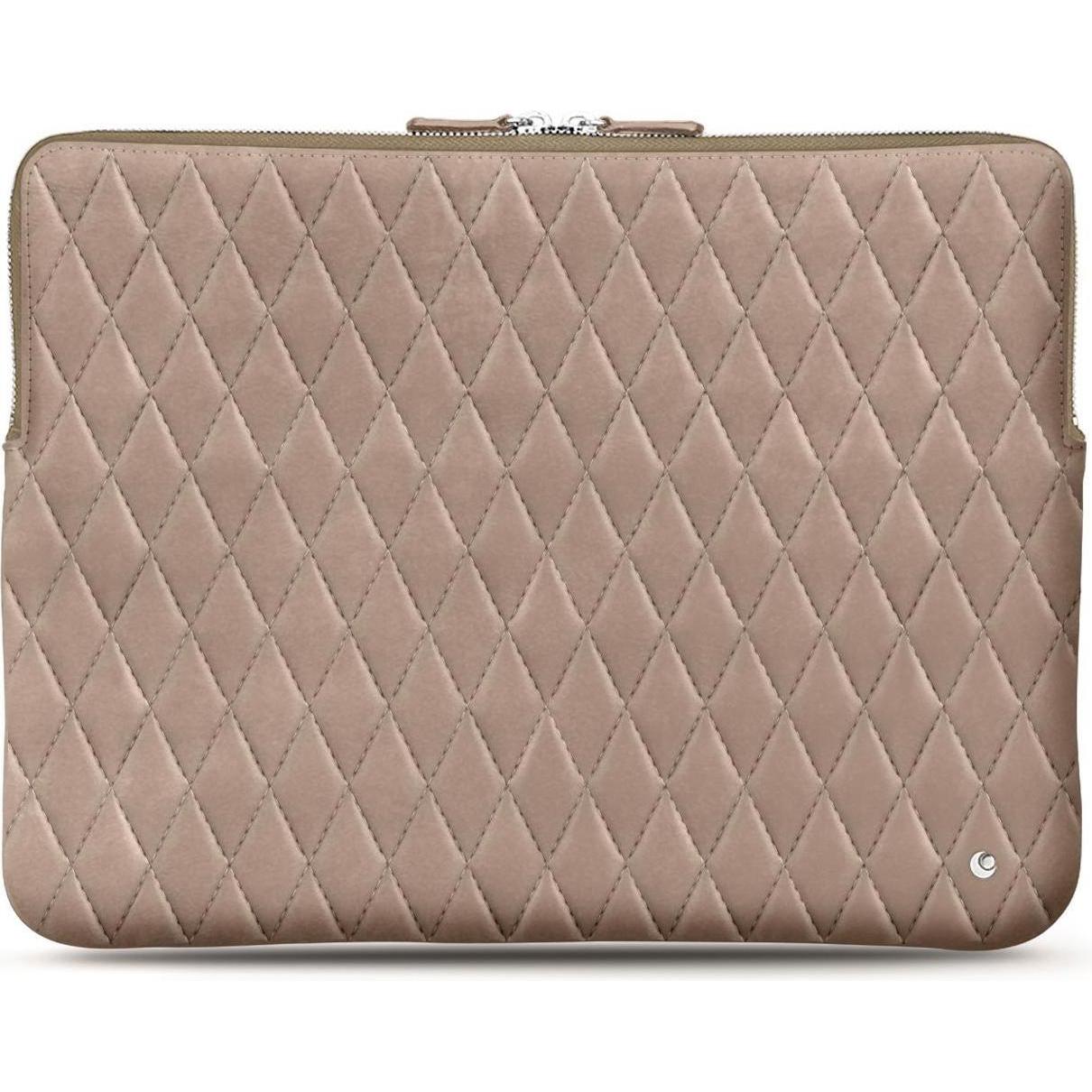 Noreve Lederhülle, Notebooktasche, Beige